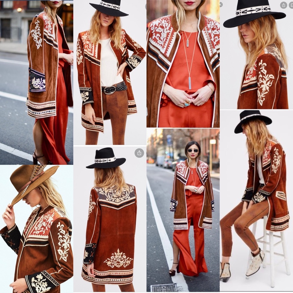 Free People Cavalier Suede Coat Small, Extremely Rare